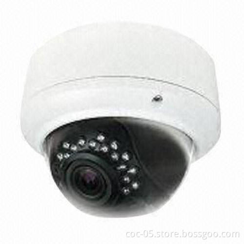 IR Dome Wired IP Camera with 1/3-inch Sony Super HADII CCD and 520TVL High Resolution